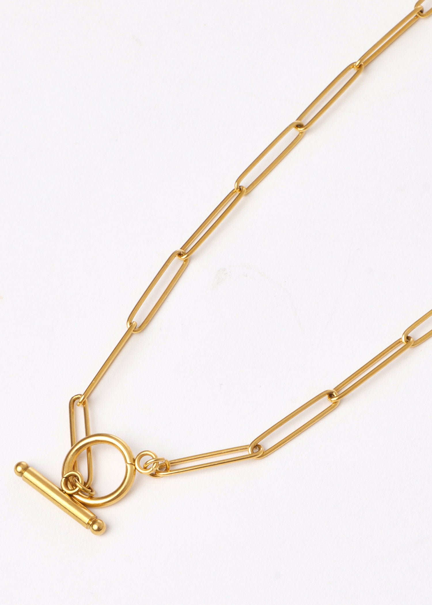 T-bar Necklace Gold